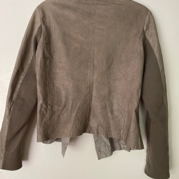 Cigno Nero Brown Leather Jacket Size 42 (large) - Picture 3 of 6